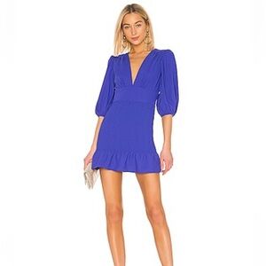 Amanda Uprichard Gala Smocked-Skirt mini dress